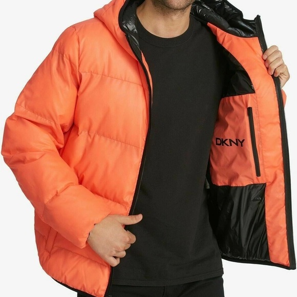 DKNY Men’s Hooded Puffer Jacket - Picture 4 of 11